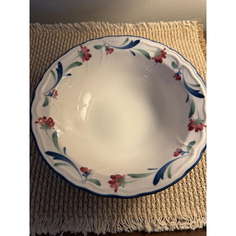 Epoch Promenade Rimmed Round Vegetable Serving Bowl Vintage